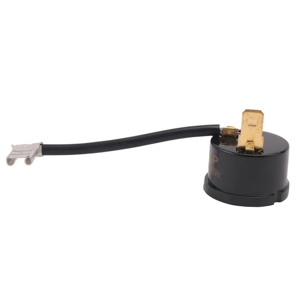 BHBL Plastic Compressor Thermal Overload Protector for 1HP Air Conditioner with Wire Black