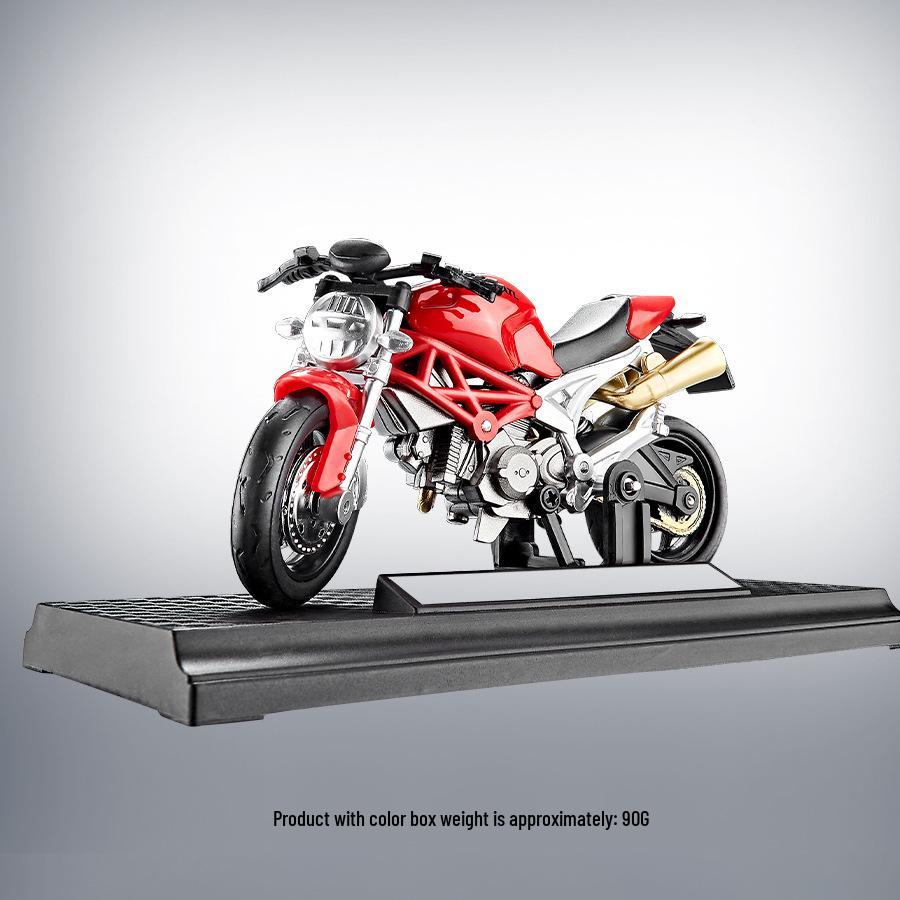 Cross-border Alloy Motorcycle Model: Racing Toy with Sliding Linkage Parts