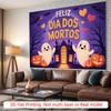 Party Backdrop Halloween Flat Ghosts Pumpkins Haunted House Spooky Event Photo Background Party Decor