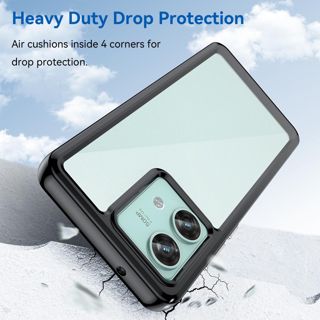 For Motorola Edge 40 Neo 5G Case Anti-scratch TPU+Acrylic Cellphone Back Cover