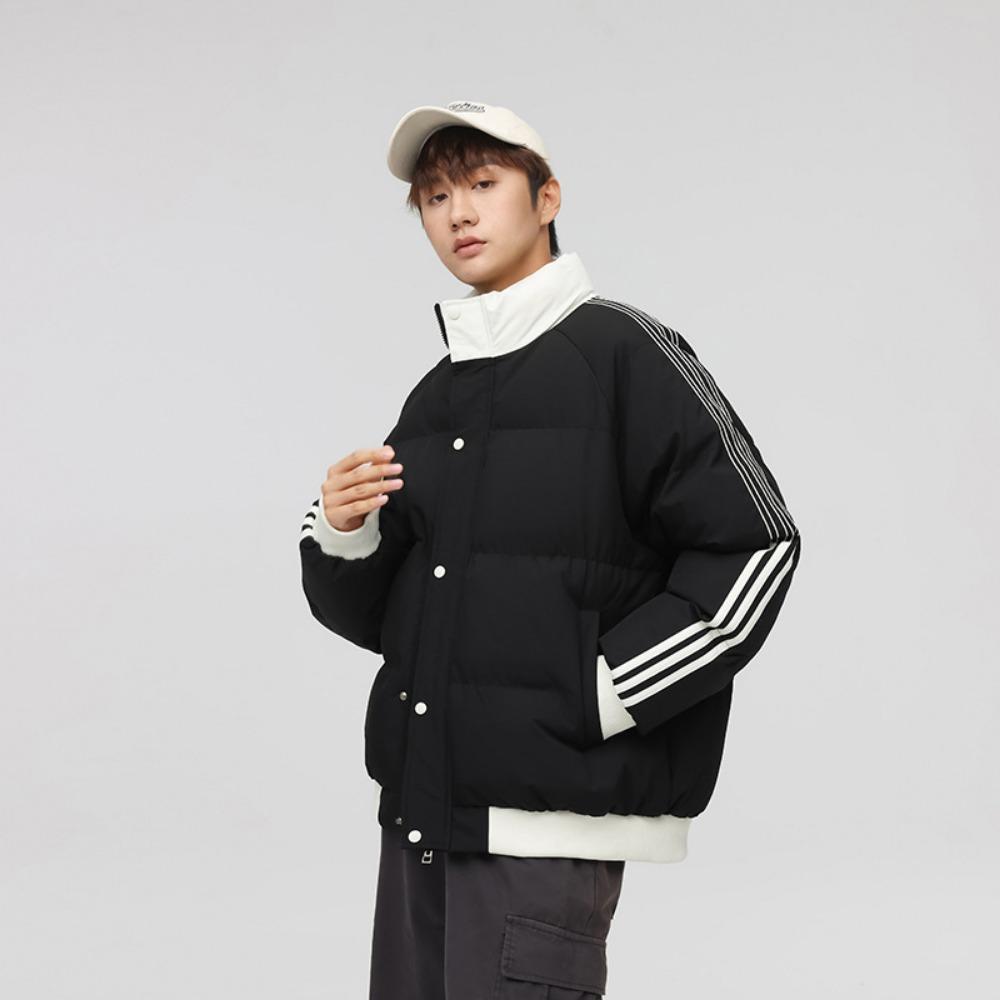 

Хлопковая одежда одинакова для мужчин и женщин, и новая зимняя утепленная теплая ветрозащитная хлопковая куртка со стойкой. S