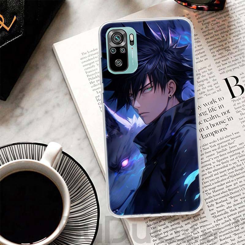 Kaisen J-Jujutsu Fushiguro Megumi Cover For Xiaomi Redmi Note 14 13 12S 12 11 Pro Plus Phone Case 11S 10S 10 11E 11T + 9S 9 Prin