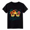 Unisex Salty Beach Tropical T-Shirt | Leopard Sunglasses Graphic Tee Multi-Color