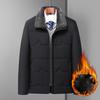 Neue Herren-Winter-warme Business-Jacke, winddichter Outdoor-Mantel mit mehreren Taschen für Männer, verdickte Jacken mit Fleece-Futter, modisch, lässig