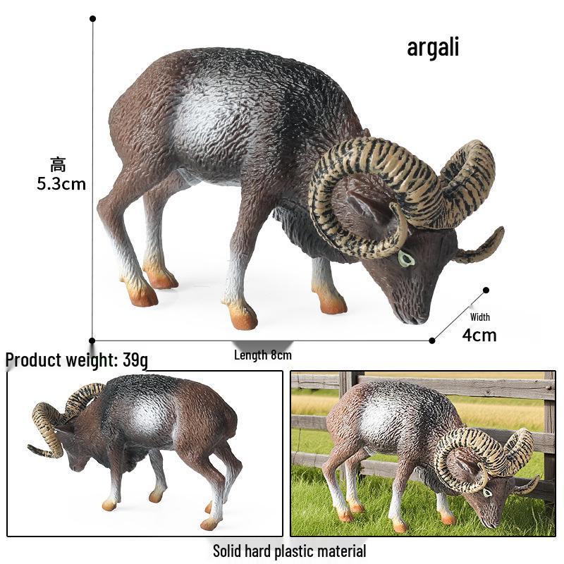Wildlife Simulation Model: Tiger, Lion, Panda, Elephant, Rhinoceros, Kangaroo, Leopard, Horse, Sheep Toy Set