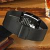 WWOOR Top Brand Men's Watches Business Luxury Square Men Quartz Clock Waterproof Date Stainless Steel Ultrathin Watch For Men
