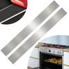 1pc 76cm/29.92in 304 Brushed Stainless Steel Finishing Sheet Metal Gap Filler Trim Strip Metal Trim for Home Kitchen Tool Silver