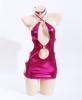 [Litany] Metallic Enamel Bodycon Dress, Shiny, Mini Length, Sexy Cosplay Costume, by Sato Kurai, "Kegareboshi" (Pink, L)