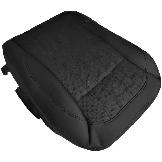 Driver Bottom Perforated Leather Seat Cover, Replacement Black Front Driver Side Seat Cover Compatible with Mercedes Benz GL350 GL450 2013-2016