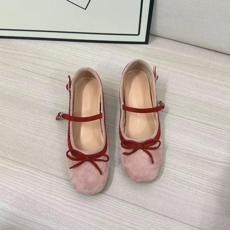 Inner Height Increase 5CM Retro BaDong Dance Shoes Women Wear Autumn Bows with Single Shoes Gentle Mary Jane Shoes
