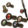 Multi-functional Pen Loop Holder Metal Vintage Floral Pen Clip Pencil Holder  Student Stationery