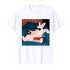 Lazy Bunny Meme Rabbit Tshirt Women Harajuku Hiphop Streetwear Cartoon Print T Shirts Tops Harajuku Funny Summer Tops