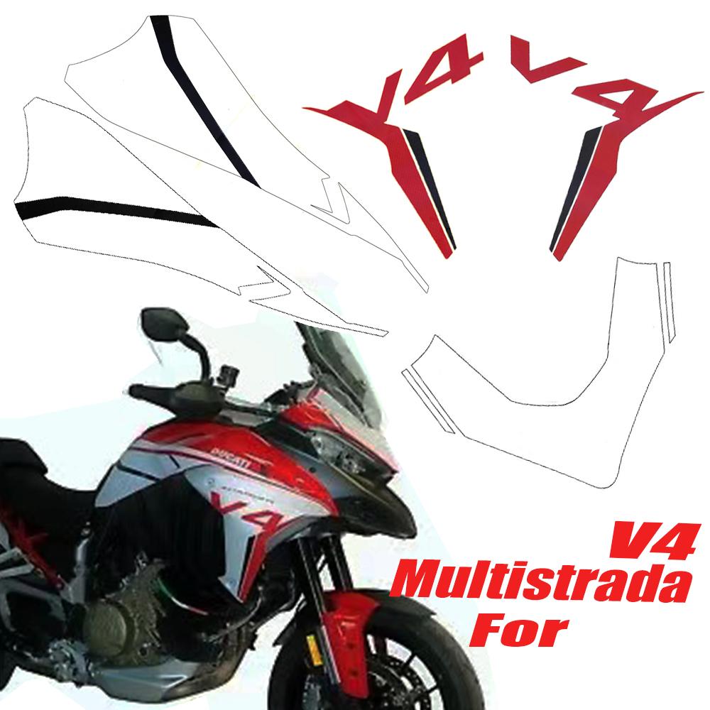 Наклейки на мотоциклы для Ducati Multistrada V4, декоративные наклейки на переднюю часть кузова, боковые наклейки от A