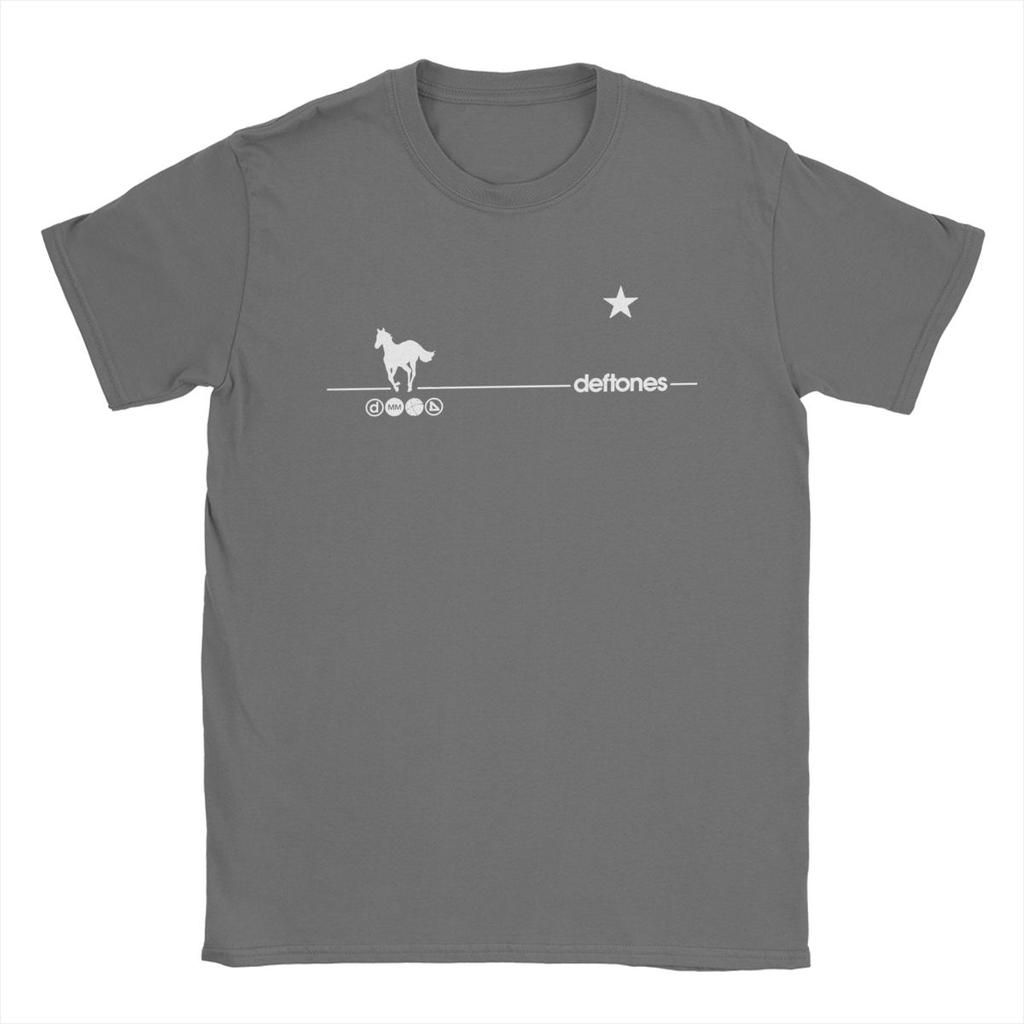 Deftones Rock Ohms White Pony Antrekk Skjorter Menn Kvinner metall Casual Bomull Klassiske T-skjorter