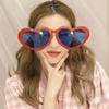 Funny Cute Oversized Heart Shape Glasses Photo Props Party Decorations Glasses Photobooth Supplies Birthday Party Gift 1PC