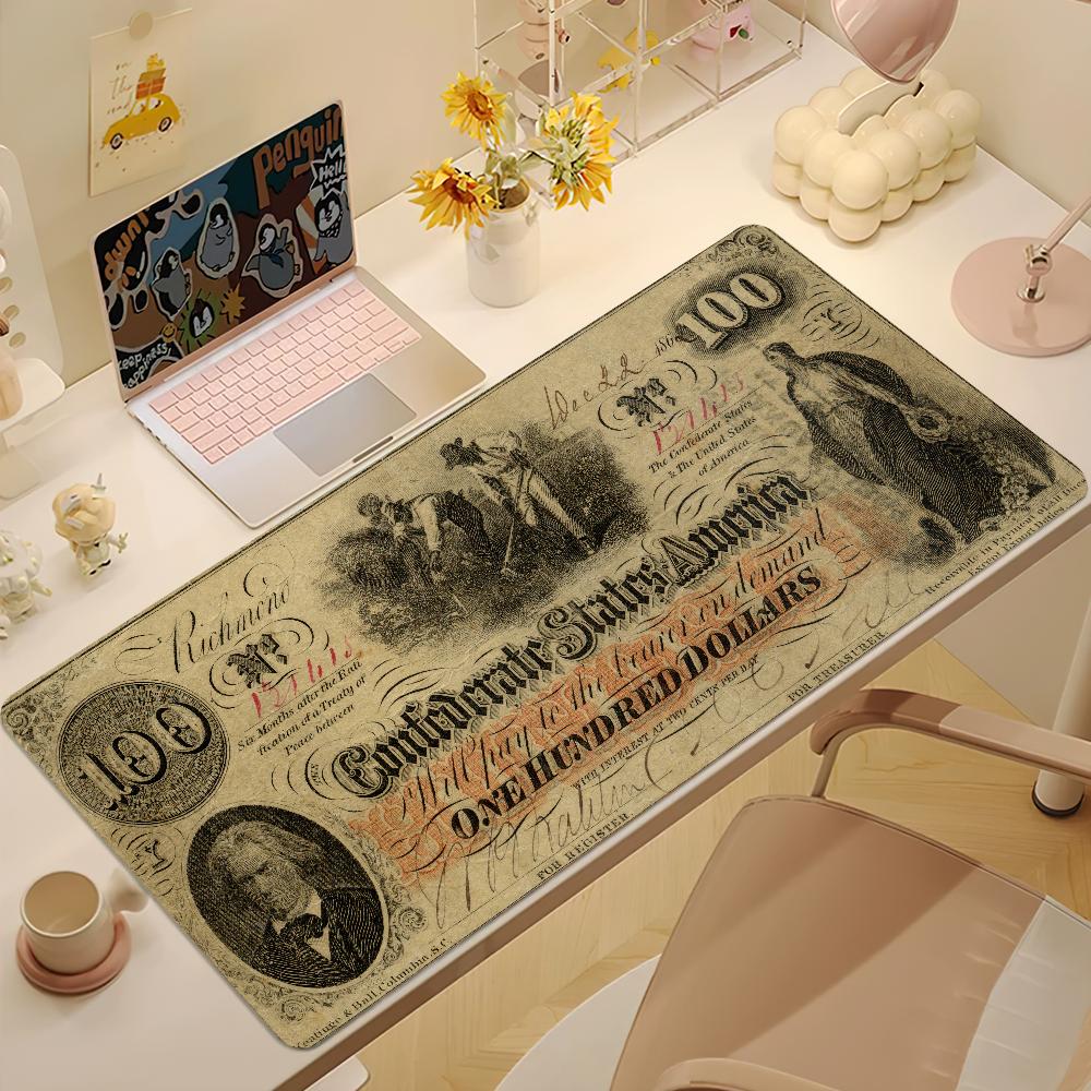 Money Classic Dollar Funny Mouse Pad Nonslip Thickened MousePad Student Gaming Cushion Large Writing Lockedge Office