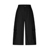 Women's Wide Leg Pants With PocketsHigh Waisted  Caual Loose Cropped Trousers