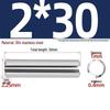 304 Stainless Steel Slotted Spring Pin, Cylindrical Shaft Pin, Locating and Hollow Pin (M5-M12)