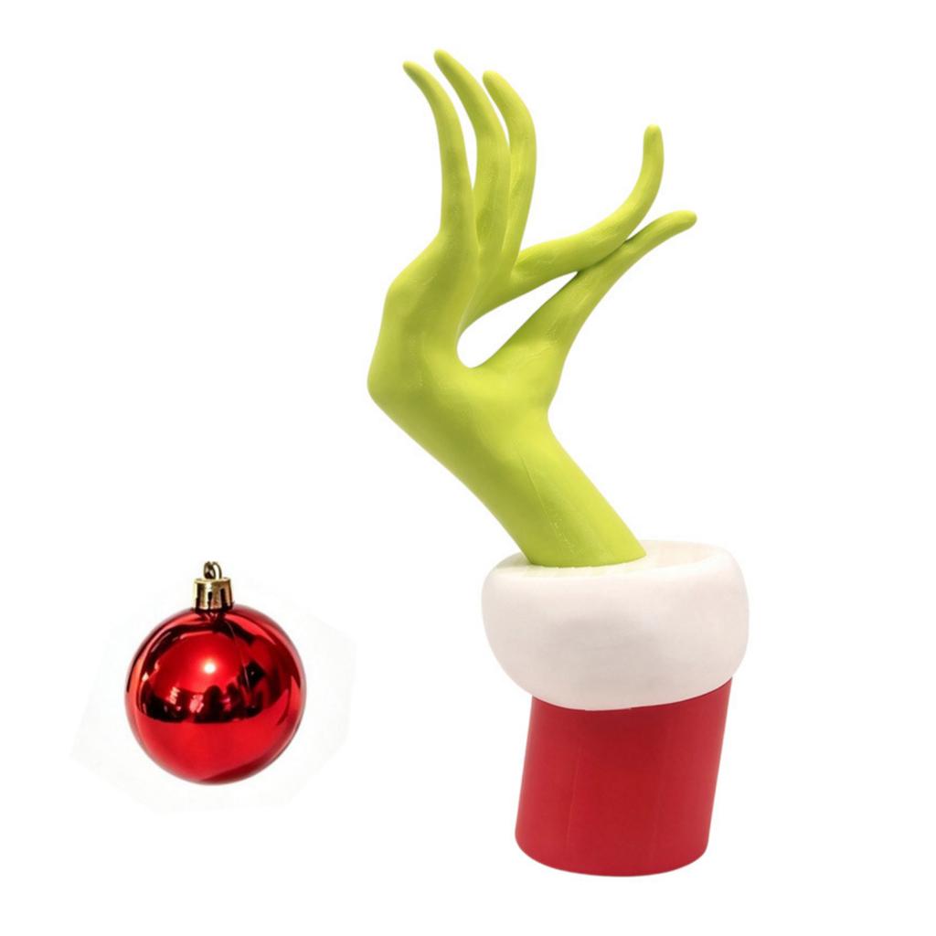 Christmas Hand Wall Decoration Festive Holiday Hanging Ornament for Home Party Decor