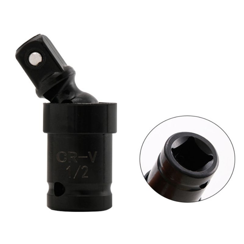 360° Swivel Steel Ball Impact Socket for Electric Wrench Efficiency Enhancement 1/2 Inch Drive Universal Joint Socket Adapter