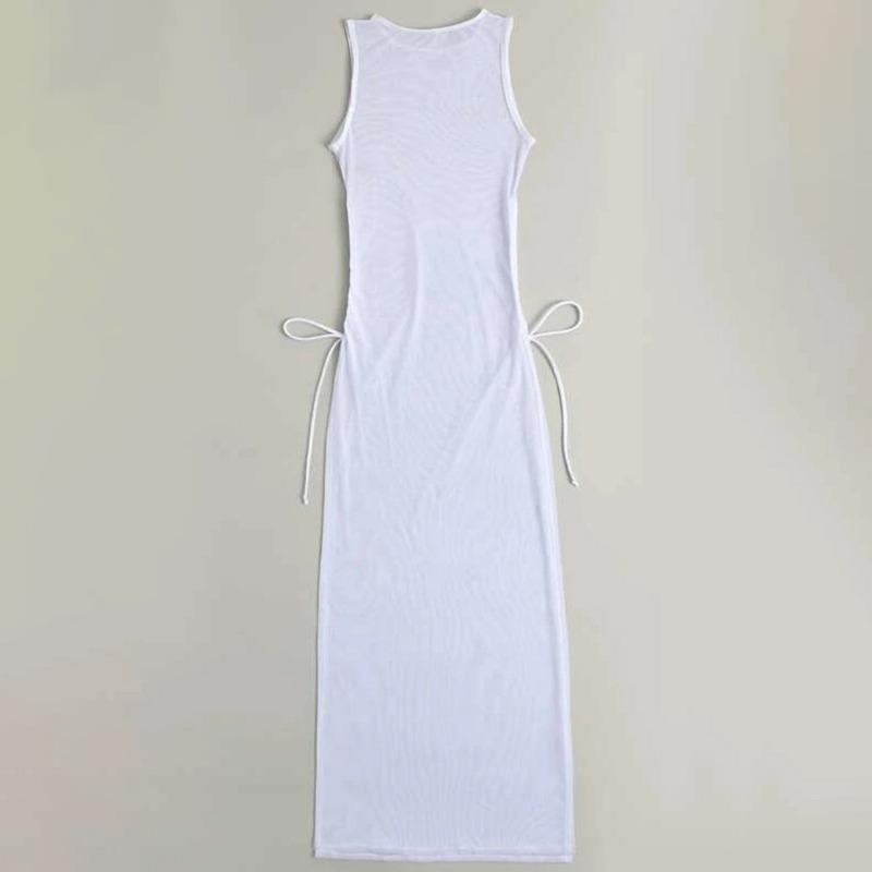 Women S Solid Color Three Piece Bikini Cover Up Beach Dress Set
