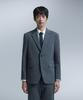 Nonblank Striped Semi-Overfit Blazer_Dark Grey