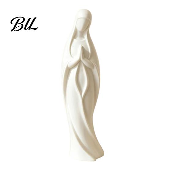 Modern Mary Statue Virgin 3D Printed Catholic Religious Saint Minimalist Home Decor Figurine Blessed Mother Sculpture for теплый белый