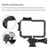 Plastic Black Anti Vibration Sports Camera Multifunction Cold Shoe Port Extension Protection Frame for Insta360 ONE R