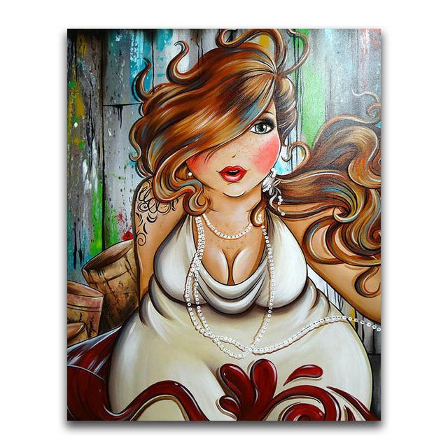 

Алмазная вышивка персонаж мультфильма 5D DIY алмазная живопись толстая женская вышивка крестиком набор Алмазная мозаика украшение подарок Full Round 20x30CM