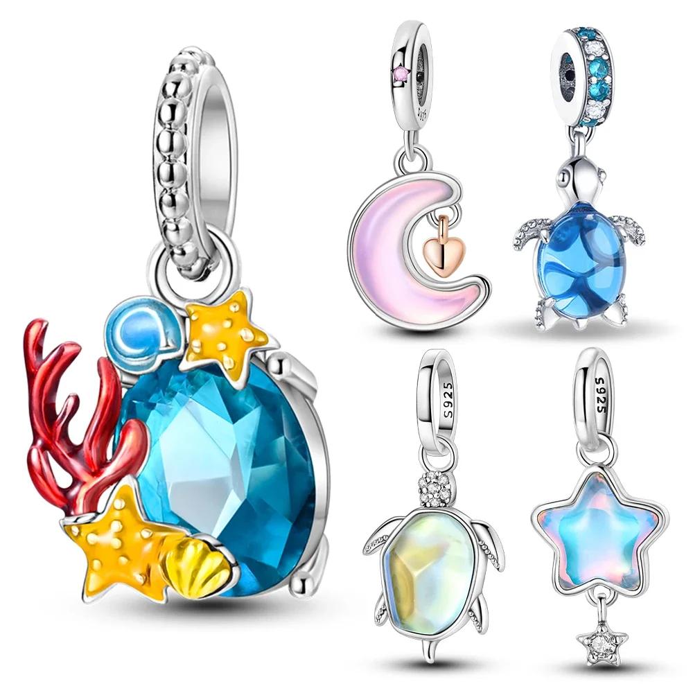 Copperpendant Marine Life Fantasy Aurora Star Fit Original Bracelet Women'S Jewelry Making Gift