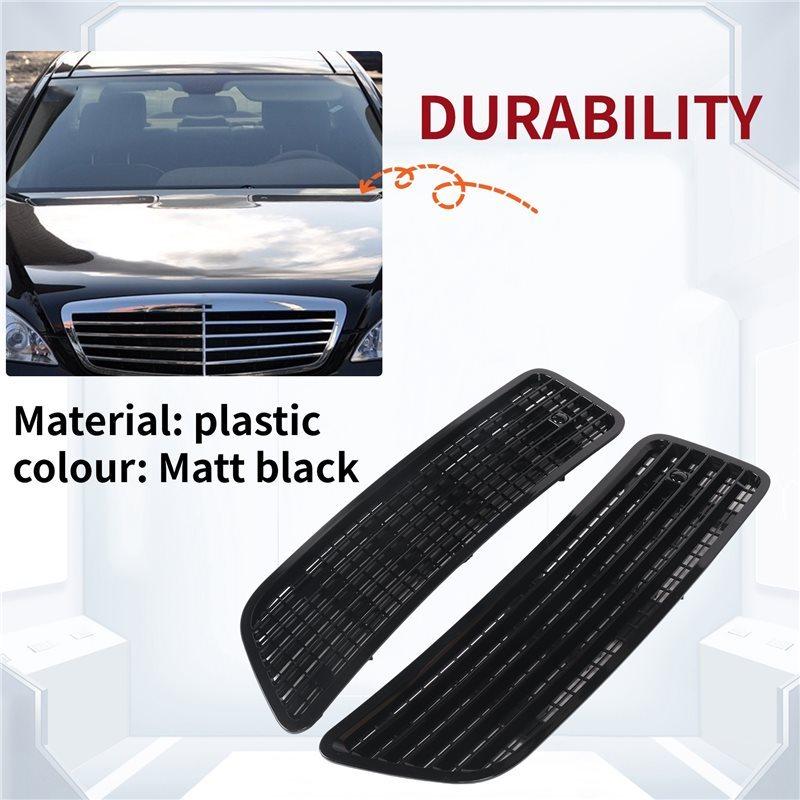 WO-1Pair Hood Upper Grille Vent Radiator Cover Trim For Mercedes Benz W221 W216 W251 2007-2013 A2218800205 A2218800305 Parts
