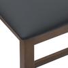 Bar Stools with Cushions 2 pcs Brown Solid Rubberwood