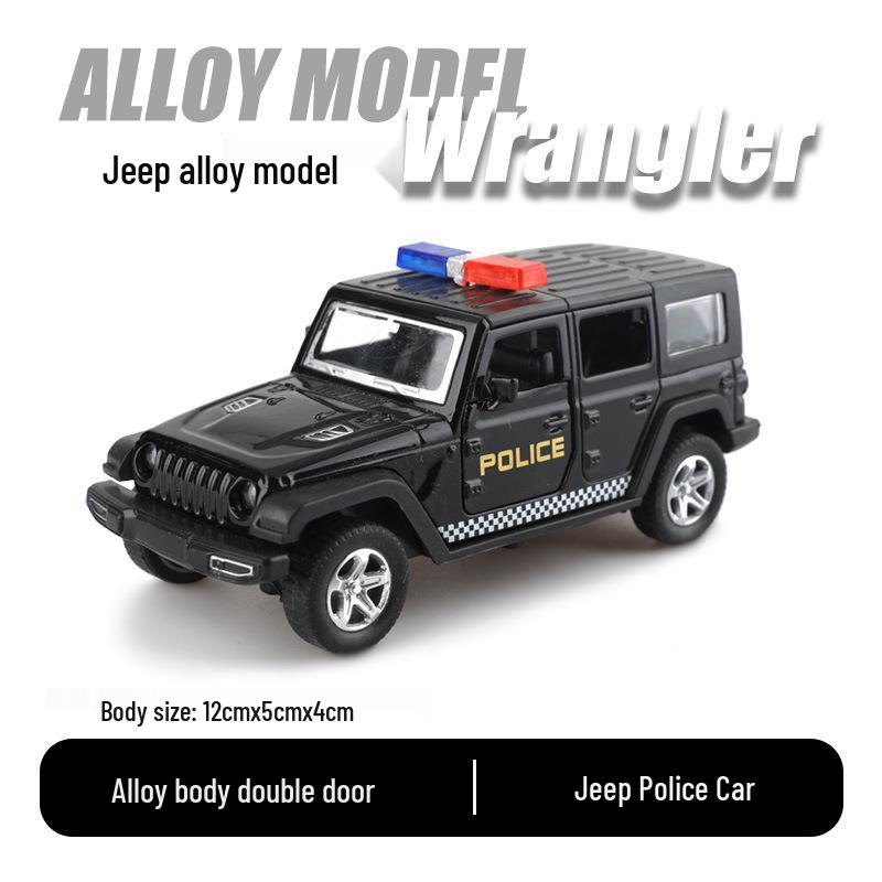 1:36 Pull-Back Alloy Car Model - Lambo G Mustang Police Toy for Kids