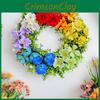 Colorful Artificial Flower Garland Door Hanging Decoration Festive Venue Prop