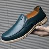 Loafers Mens Moccasins Genuine Leather Italian Spring Summer Casual Shoes Flat Soft Black Driving Shoes Slip On Mocasines Hombre