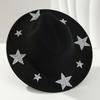 Sparkling Rhinestones Star Western Hat For Women Oversized Comfortable Hat Headpiece All Weather Stylish Headwear