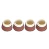 4Pcs Silikon Möbel Protektoren 3,3 x4x4cm Rutschfeste Runde Stuhl Tisch Fuß Abdeckungen Kappen(Kaffee )