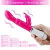 Dual Vibration Rabbit Dildo Vibrator Sex Toys for Women Silicone  Vagina Clitoris Massager G Spot Stimulator Female Masturbator