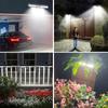 Clip On Solar Lights Outdoor Waterproof Garden Fence Street Lights Motion Sensor Portable Solar Powered Security Wall Light