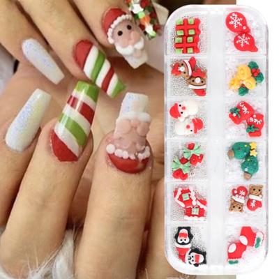 Stylish Snowman Nail Decoration 3D Visual Effect Fade-Resistant DIY