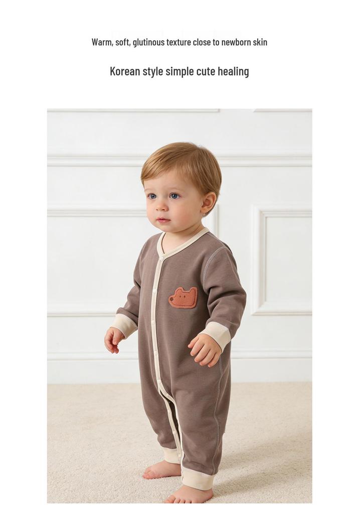 Autumn Pure Cotton Tagless Baby Onesie Romper