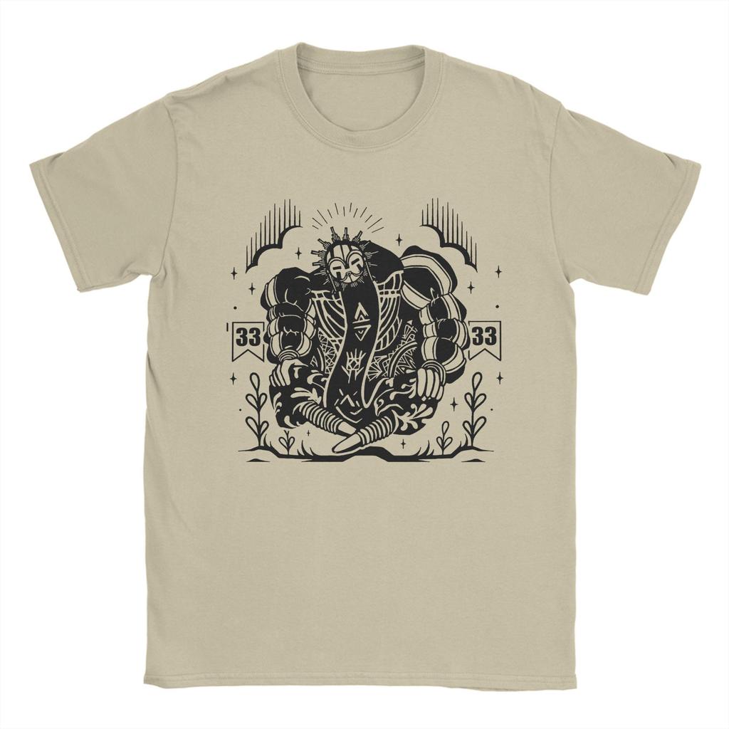 Herr Esquie Clair Obscur Expedition 33 T-shirts Vintage Kortärmad Rundhalsad T-shirt Kläder Bomull