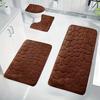 1-4 PCS Memory Foam Bathroom Mat Set - Ultra Absorbent, Non-Slip, Soft & Comfortable for Shower and Laundry Room Perfect for Home Decor