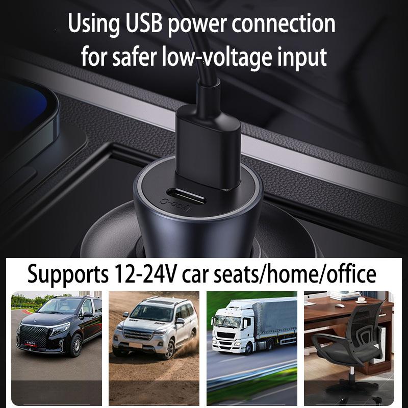 12V Belüftetes Sitzkissen Kühlendes Sitzkissen Sommer Kühlendes Gebläse 10 Lüfter USB Sitzbezug Belüftetes Sitzkissen Auto Zubehör