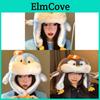 Cute Penguin Knit Beanie With Ear Protection For Fall And Winter Season