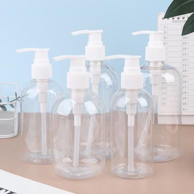 200-500ml Portable Empty Pump Dispenser Bottles Cylinder Shampoo Lotion Durable Refillable Containers For Liquid Soap