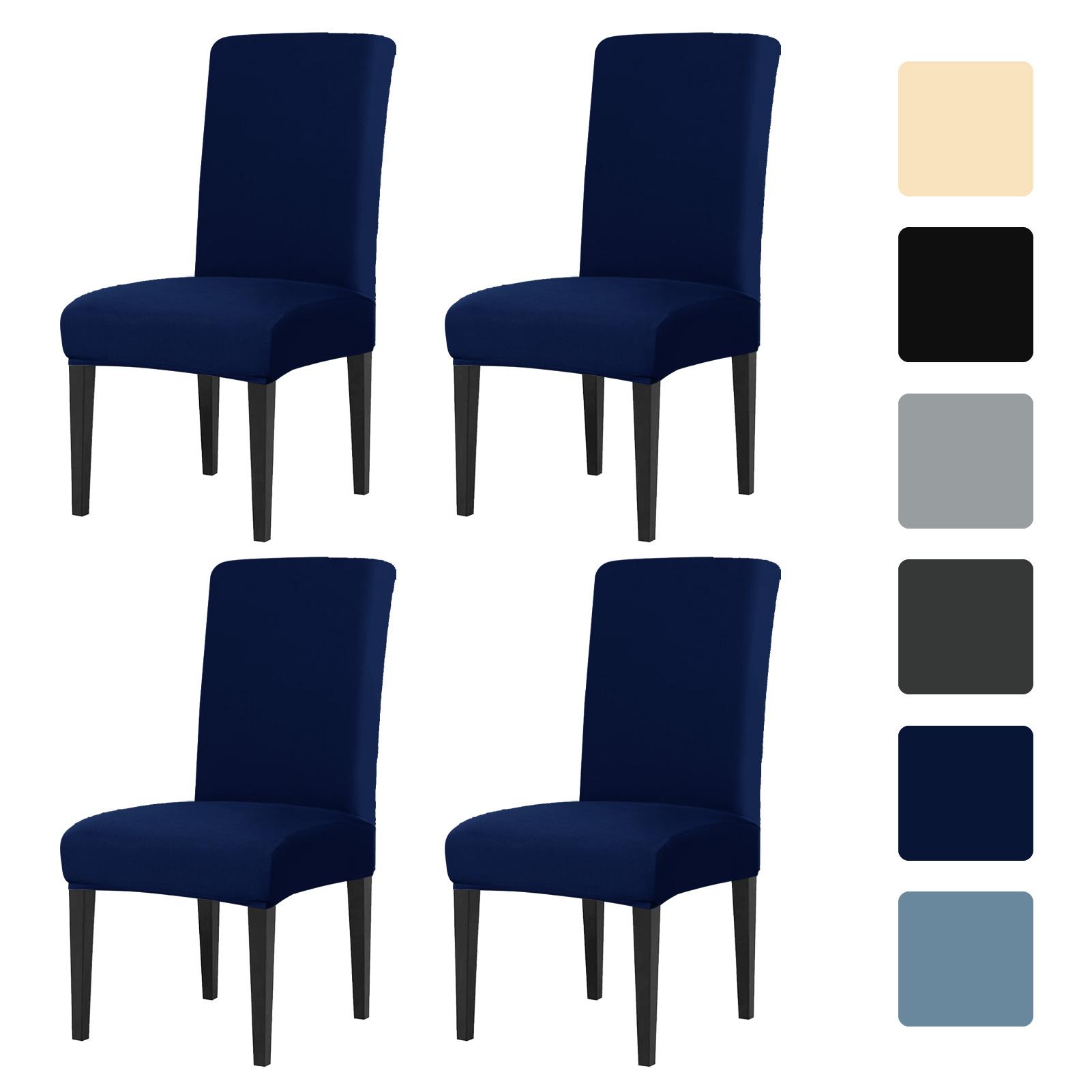 Набор из 4-16 чехлов для стульев для столовой эластичные нескользящие съемные моющиеся чехлы для кухни отеля и дома 4pcs 980₽