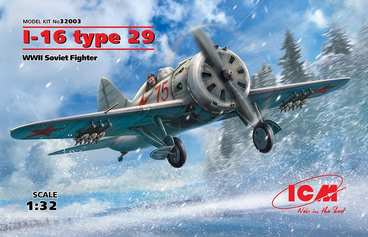 

ICM Советские ВВС Поликарпов Тип 29 Пластиковая модель 32003 1/32 И-16