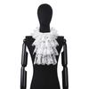 Halloween Retro Victorian Lace Jabot Collar and Cuffs Set Colonial Lace Collar Detachable Faux Sleeve Costume Accessory