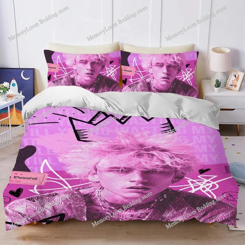 Singer M-Machine Gun K-Kelly Duvet Cover Set Home Style Bedding Soft Laundry Cotton Bed Student Dormitory Gift Home Textile963